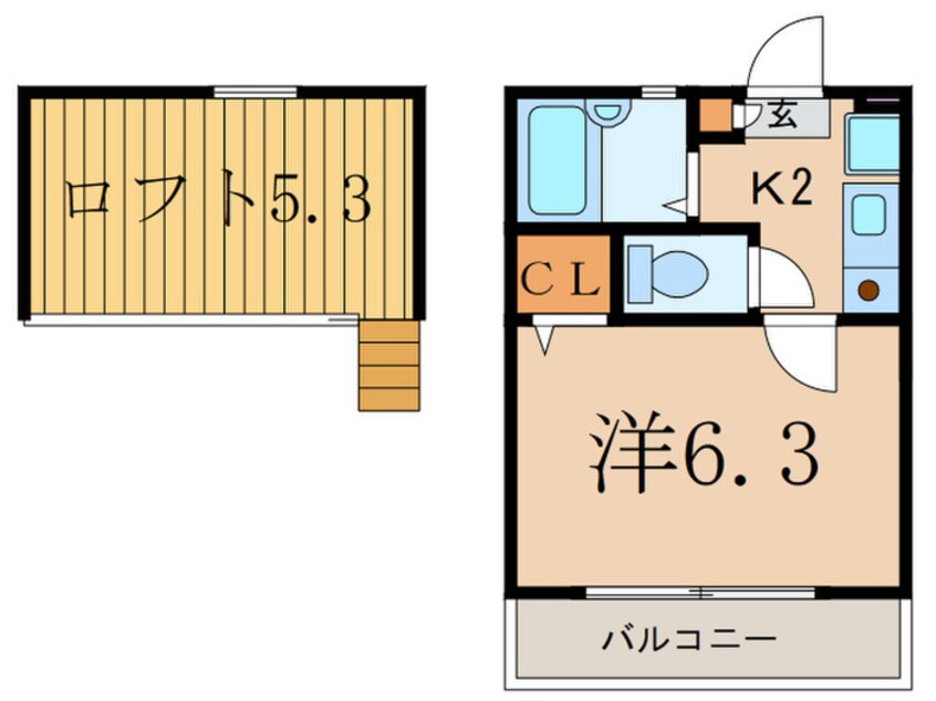 間取図 第３デュオレスズエ