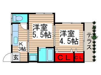 間取図 よろこび荘3