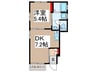 ＡＹハウス 1DKの間取り