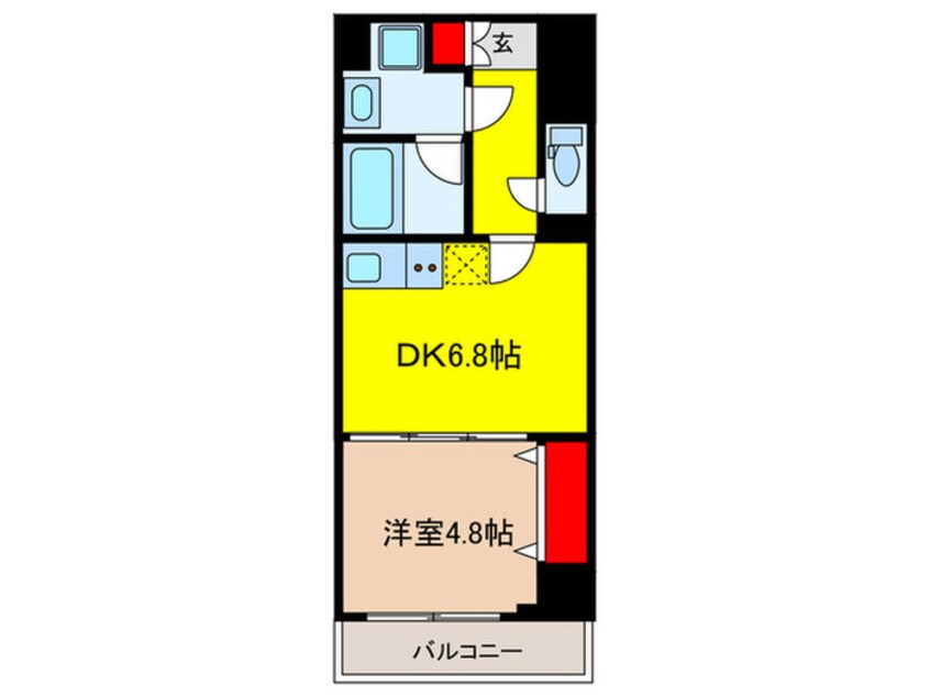 間取図 ﾙﾈｻﾝｽｺｰﾄ築地