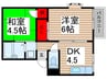 ビスタＫ 2DKの間取り