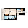 横浜翠葉BuildingⅠ 1Kの間取り