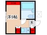クロノス南生田 1Rの間取り
