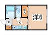 ロジュマン久米川 1Kの間取り