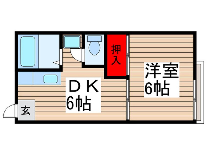 間取図 サンライズアパートメントC