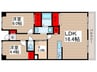 コンフォート津田沼弐番館 2LDK+Sの間取り