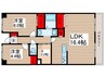 コンフォート津田沼弐番館 2LDK+Sの間取り