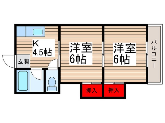間取り図 コーポラスシカマ