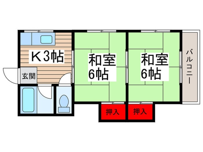 間取り図 コーポラスシカマ