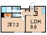 トグル護国寺 1LDKの間取り