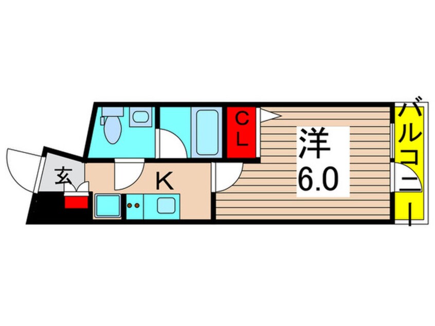 間取図 AZEST堀切菖蒲園Ⅲ(407)