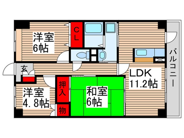 間取り図 INSURANCE BLDG.XVII