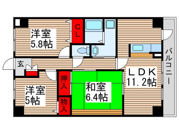 間取り図 INSURANCE BLDG.XVII