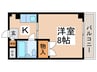 常盤台ワン 1Kの間取り