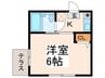 ハイツダイネツ 1Kの間取り