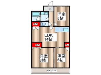 間取図 キャピタル南越