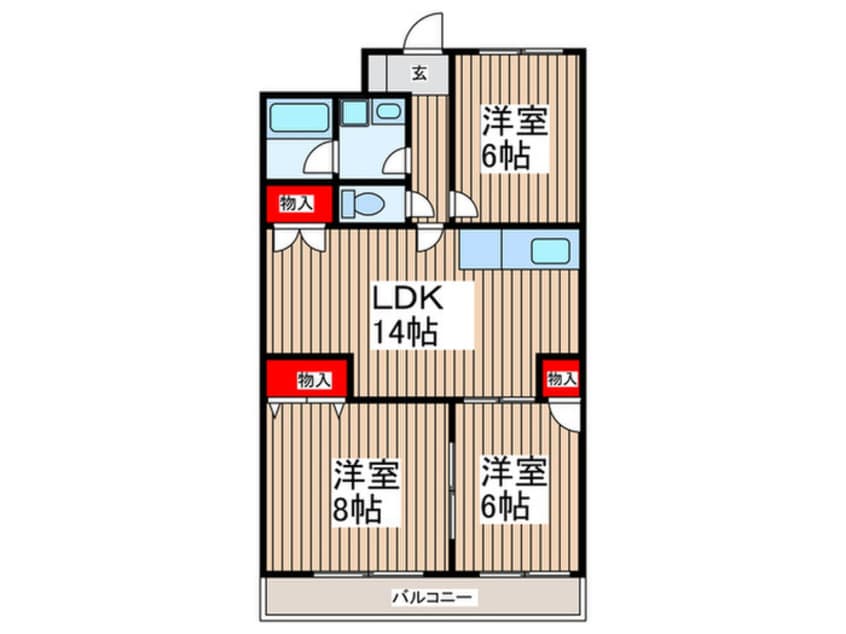 間取図 キャピタル南越