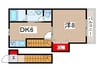 ナリトモ白旗A 1DKの間取り