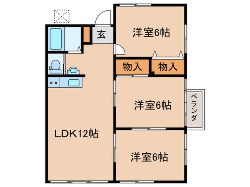 間取図 第2カネヒチビル