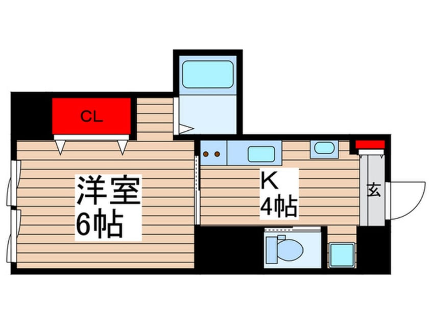 間取図 グリ－ンタ－フ南八幡