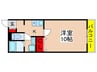 ベラヴィスタ 1Kの間取り