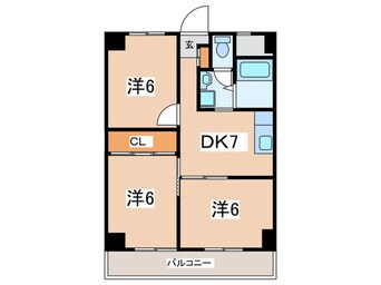 間取図 ＣＬＬエクセレンス松が枝Ⅰ