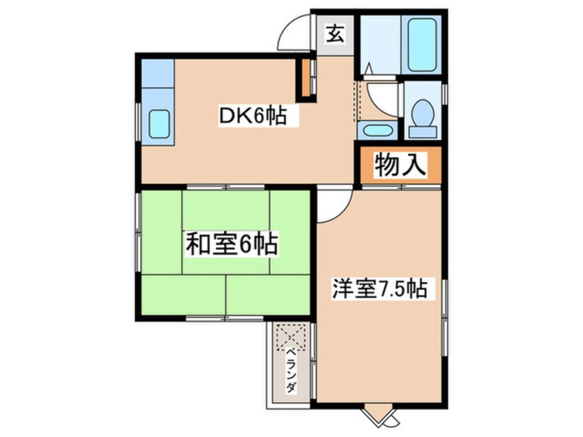 間取図 コ－ポＫ