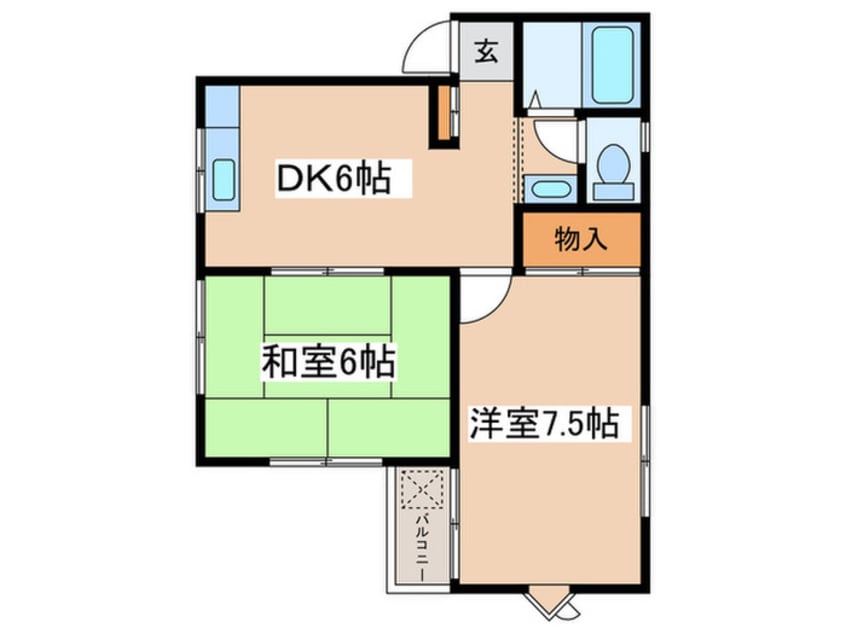 間取図 コ－ポＫ