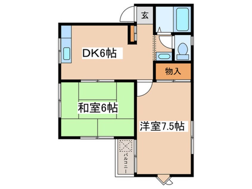間取図 コ－ポＫ