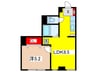 ローヤルレジデンス 1LDKの間取り