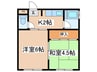 豊荘 2Kの間取り