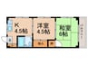 稲葉ビル 2Kの間取り
