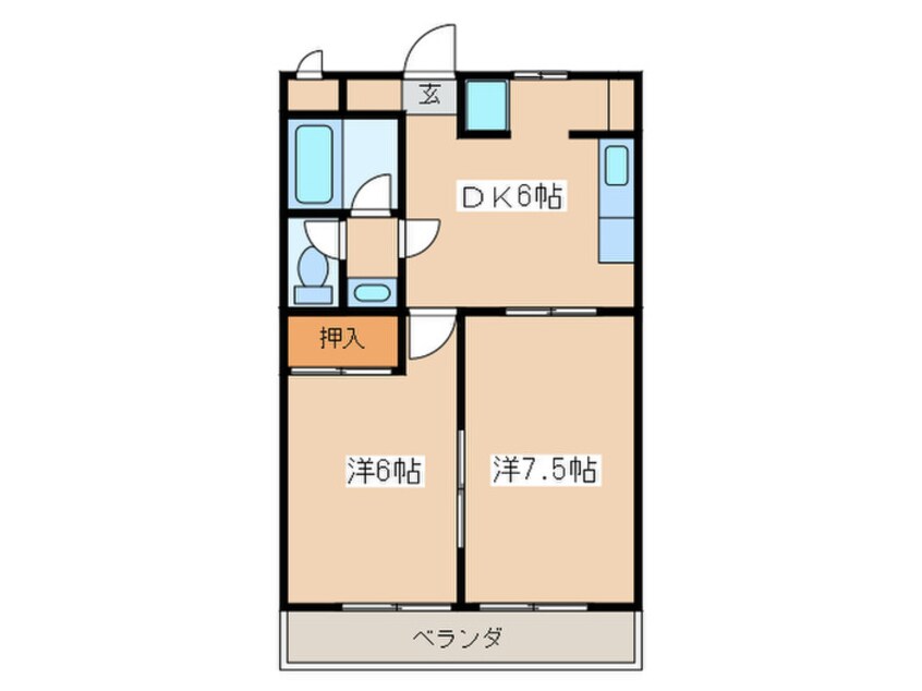 間取図 桜花マンション