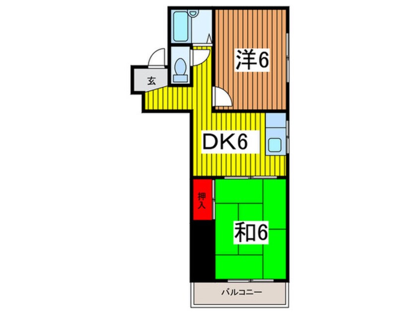 間取図 メゾンドコリンヌ