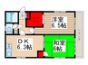 カミーリャ・青戸 2DKの間取り