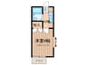 アミ－イケ 1Kの間取り