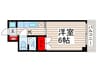 第８頼長ビル 1Kの間取り