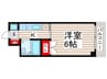 第８頼長ビル 1Kの間取り