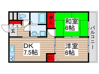 間取図 サウスコート