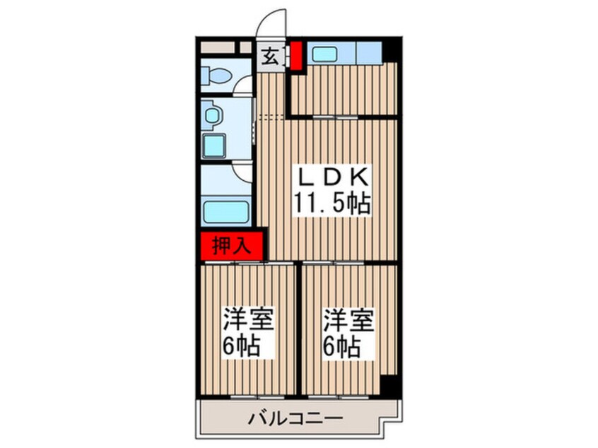 間取図 レジデンスヒロ