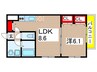 Ｄｕｏ本千葉 1LDKの間取り