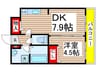 Hi・Villa新検見川 1DKの間取り