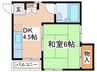 メゾンクロシェット 1DKの間取り
