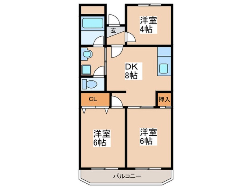 間取図 コンフォートすみよし台