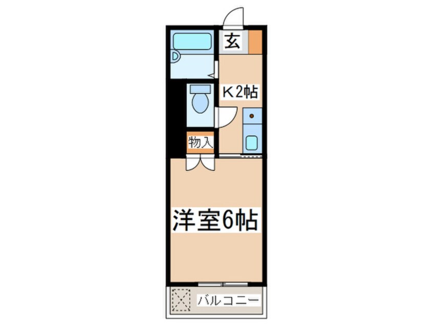 間取図 メゾンドール常盤