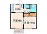 コ－ポ平沢 2Kの間取り