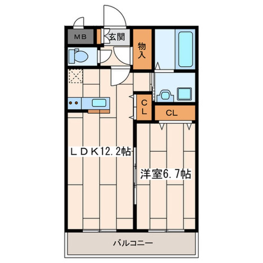 間取図 りつのスカイビル