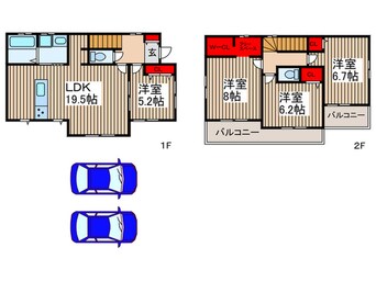 間取図 仮)KIS熊谷市新堀20期