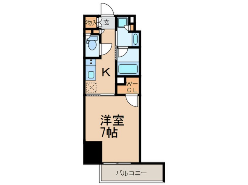 間取図 ﾌﾟﾗｲﾑﾒｿﾞﾝ浅草橋