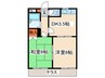 パインハイツ 2DKの間取り
